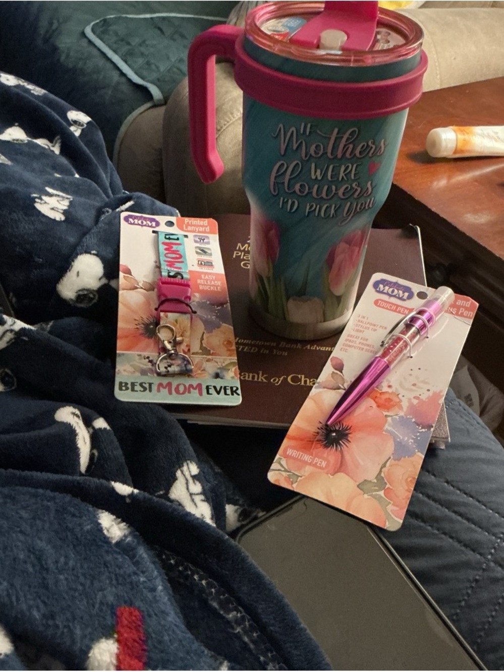 Celebrate It Floral Travel Tumbler Gift Set with Pink Accents